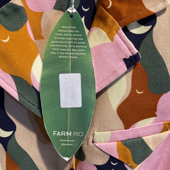 Farm Rio The Kiss Multicolor Cutout Blazer - Picture 14 of 14